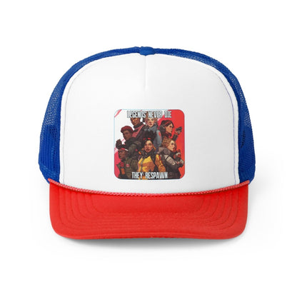 Goated Goods - Apex Legends - Legends Never Die - Trucker Hat - Blue/Red - One size