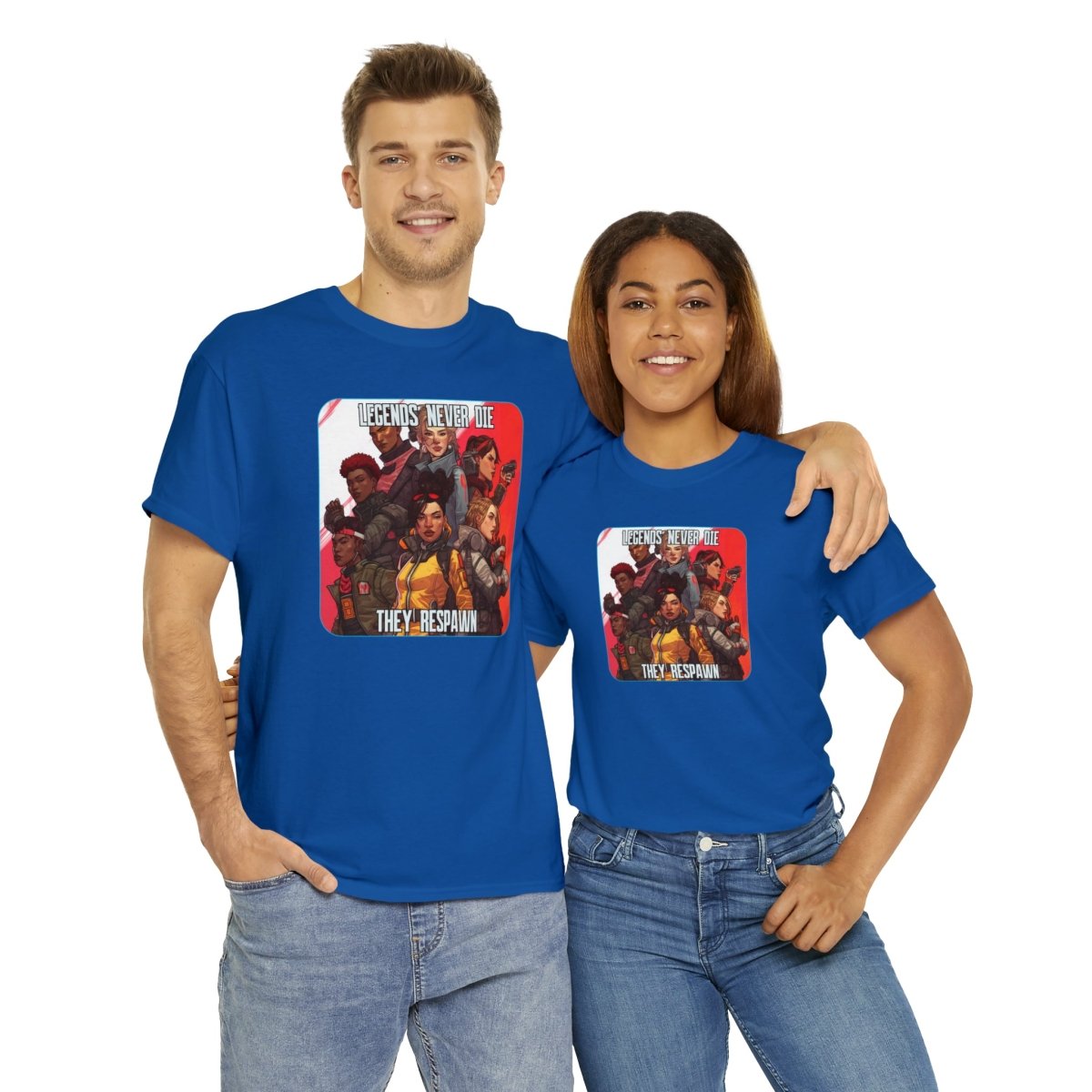 Goated Goods - Apex Legends - Legends Never Die - Unisex T-shirt - Royal - S