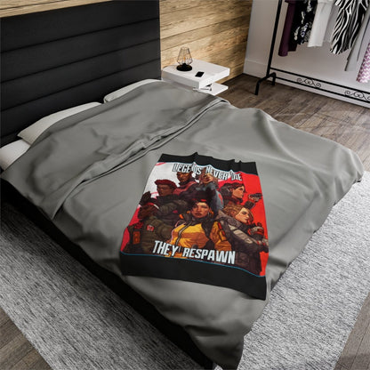 Goated Goods - Apex Legends - Legends Never Die - Velveteen Plush Blanket - 30" × 40" -