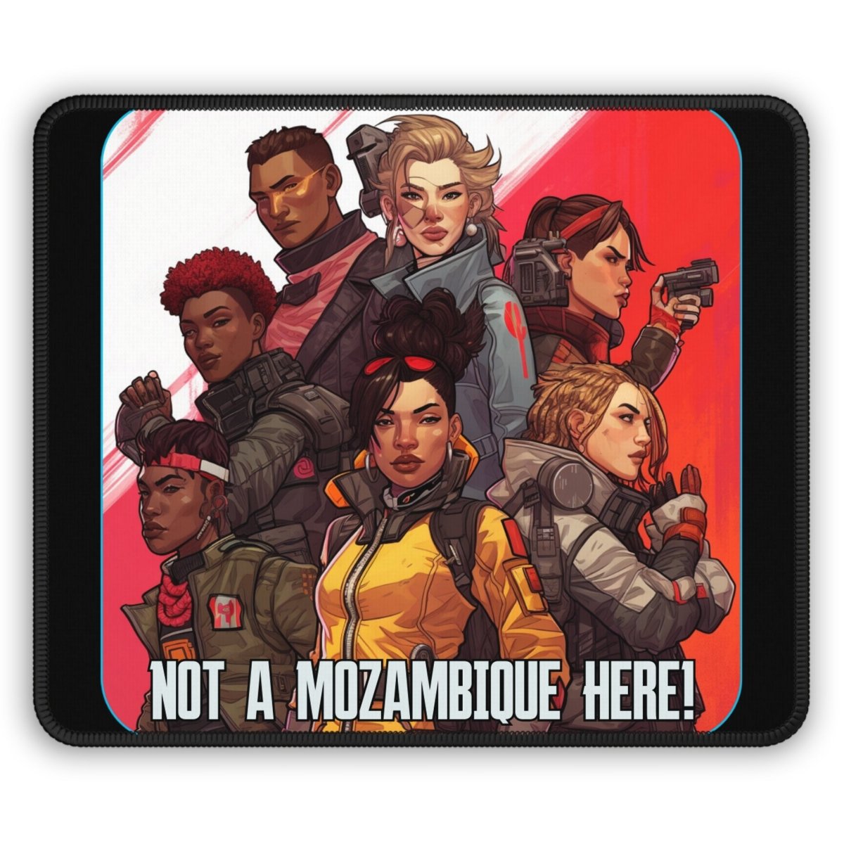 Goated Goods - Apex Legends - Not a Mozambique Here! - Mouse Pad - Rectangle - 9" × 7"