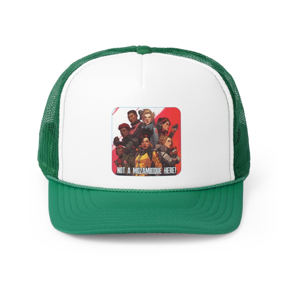 Goated Goods - Apex Legends - Not a Mozambique Here! - Trucker Hat - Green - One size