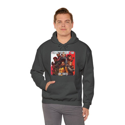 Goated Goods - Apex Legends - Ping Me Like One of Your Loot Crates - Unisex Hoodie - Dark Heather - 3XL