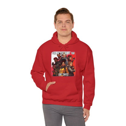 Goated Goods - Apex Legends - Ping Me Like One of Your Loot Crates - Unisex Hoodie - Red - XL