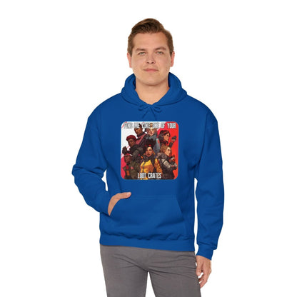 Goated Goods - Apex Legends - Ping Me Like One of Your Loot Crates - Unisex Hoodie - Royal - 3XL