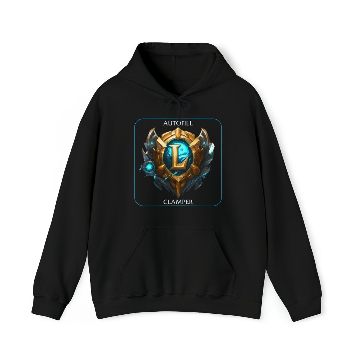 Goated Goods - Autofill Clamper - League of Legends Hoodie - Black - S