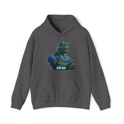 Goated Goods - Bruh Pepe - Hoodie - Charcoal - S