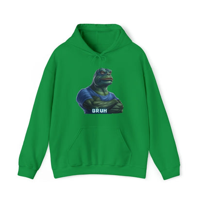 Goated Goods - Bruh Pepe - Hoodie - Irish Green - S