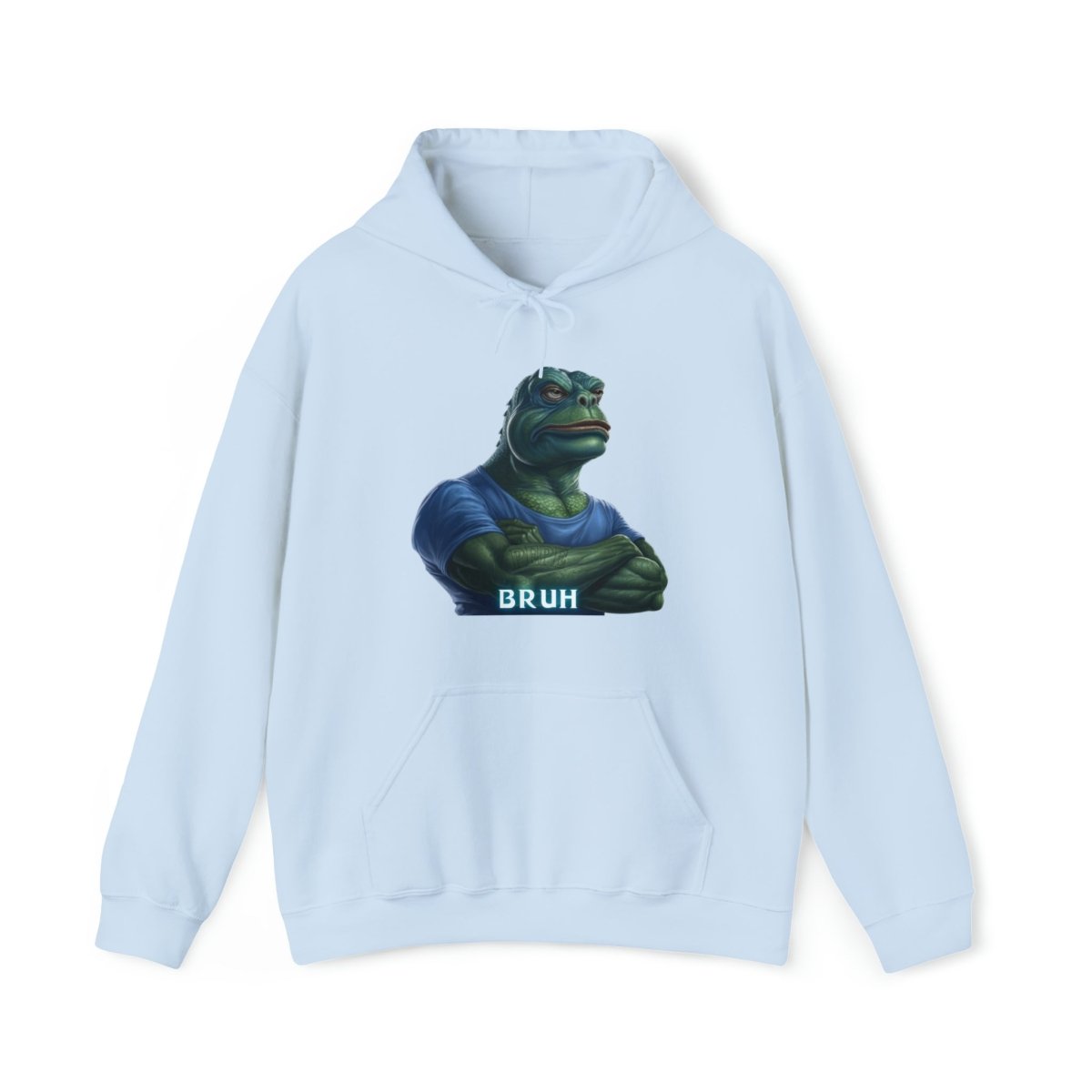 Goated Goods - Bruh Pepe - Hoodie - Light Blue - S