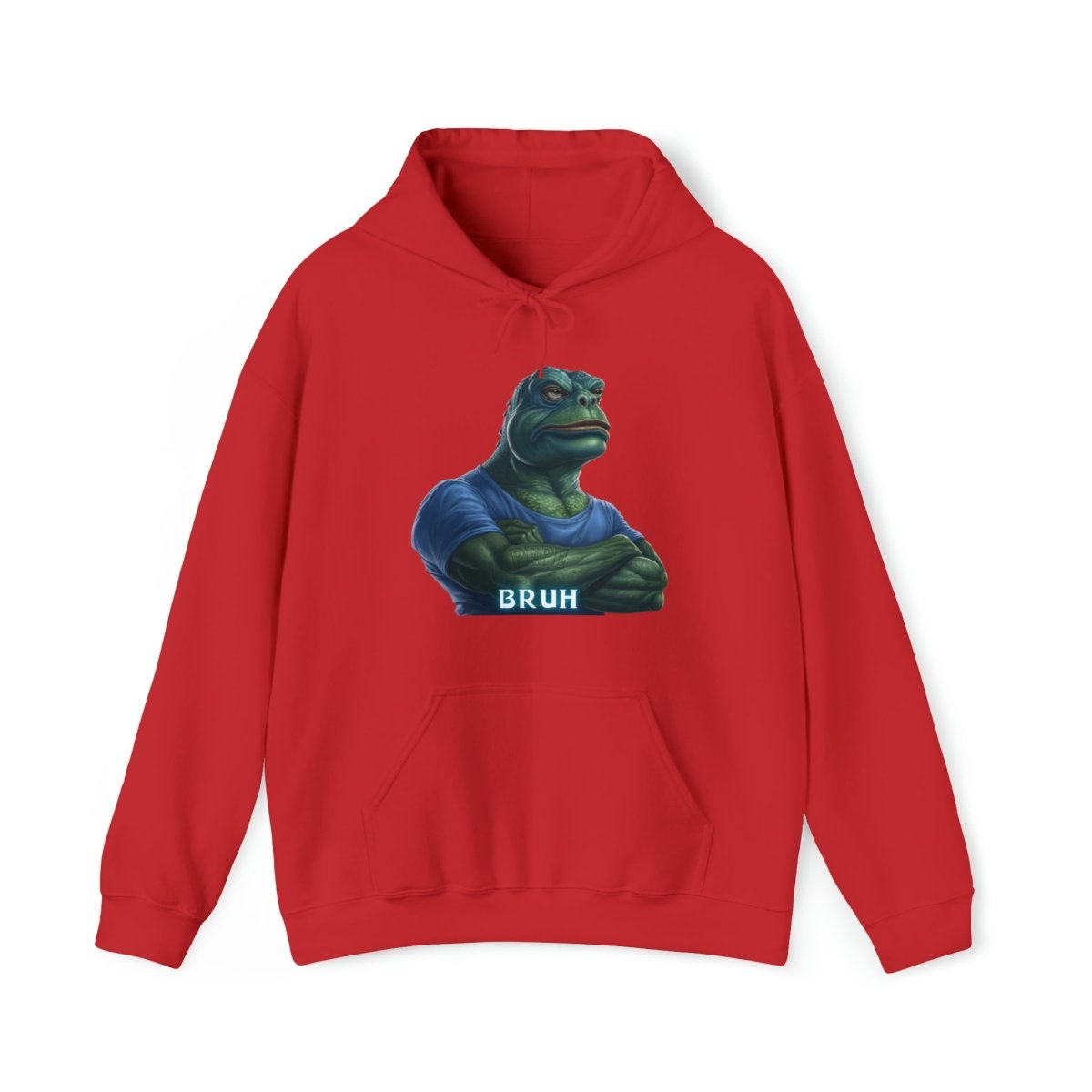 Goated Goods - Bruh Pepe - Hoodie - Red - S