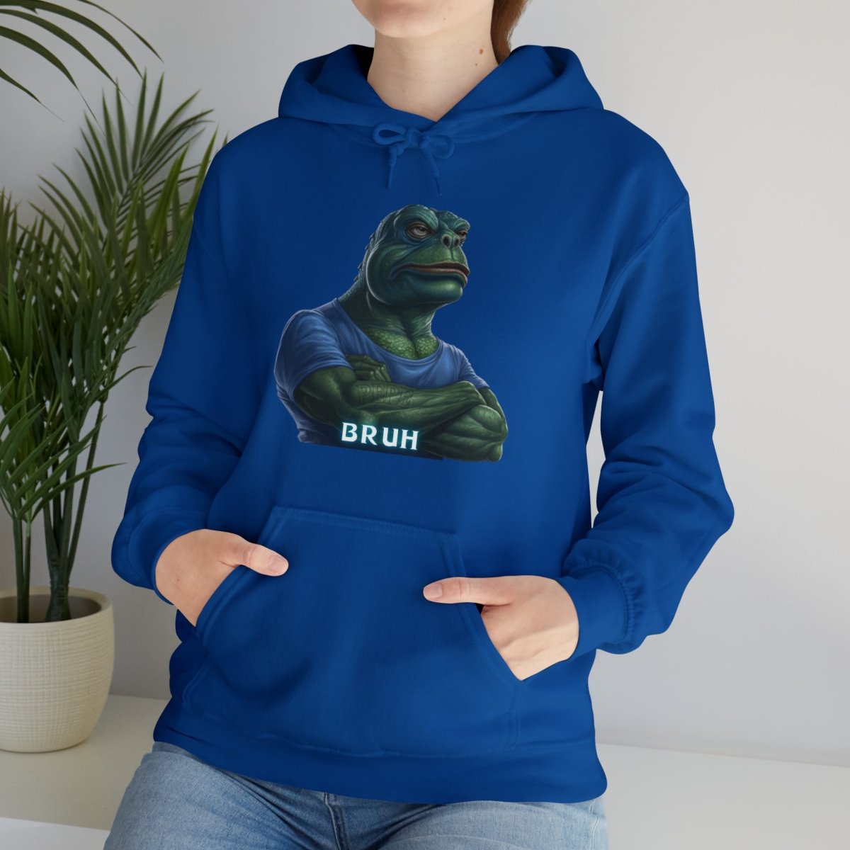 Goated Goods - Bruh Pepe - Hoodie - Royal - S