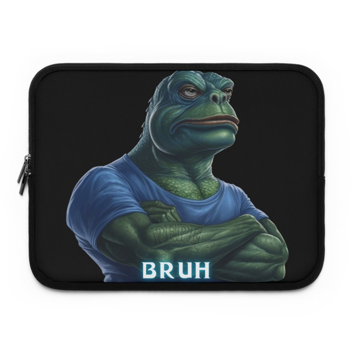 Goated Goods - Bruh Pepe - Laptop Sleeve - Black - 13"