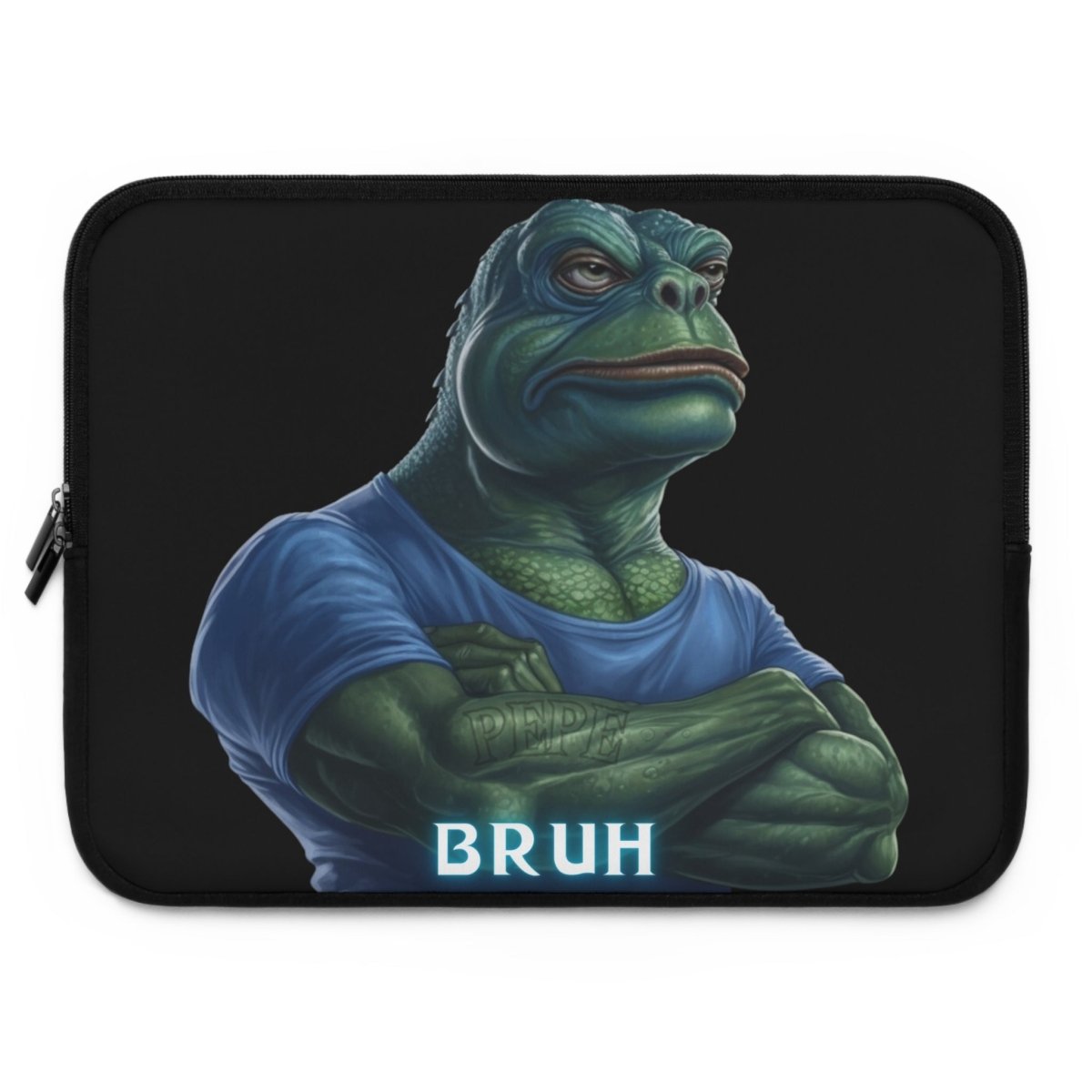 Goated Goods - Bruh Pepe - Laptop Sleeve - Black - 15"