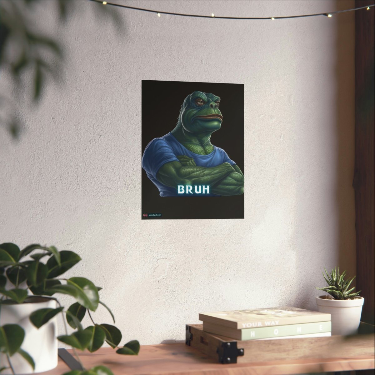 Goated Goods - Bruh Pepe - Matte Vertical Poster - 11″ x 14″ - Matte