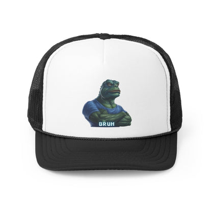 Goated Goods - Bruh Pepe - Trucker Hat - Black - One size