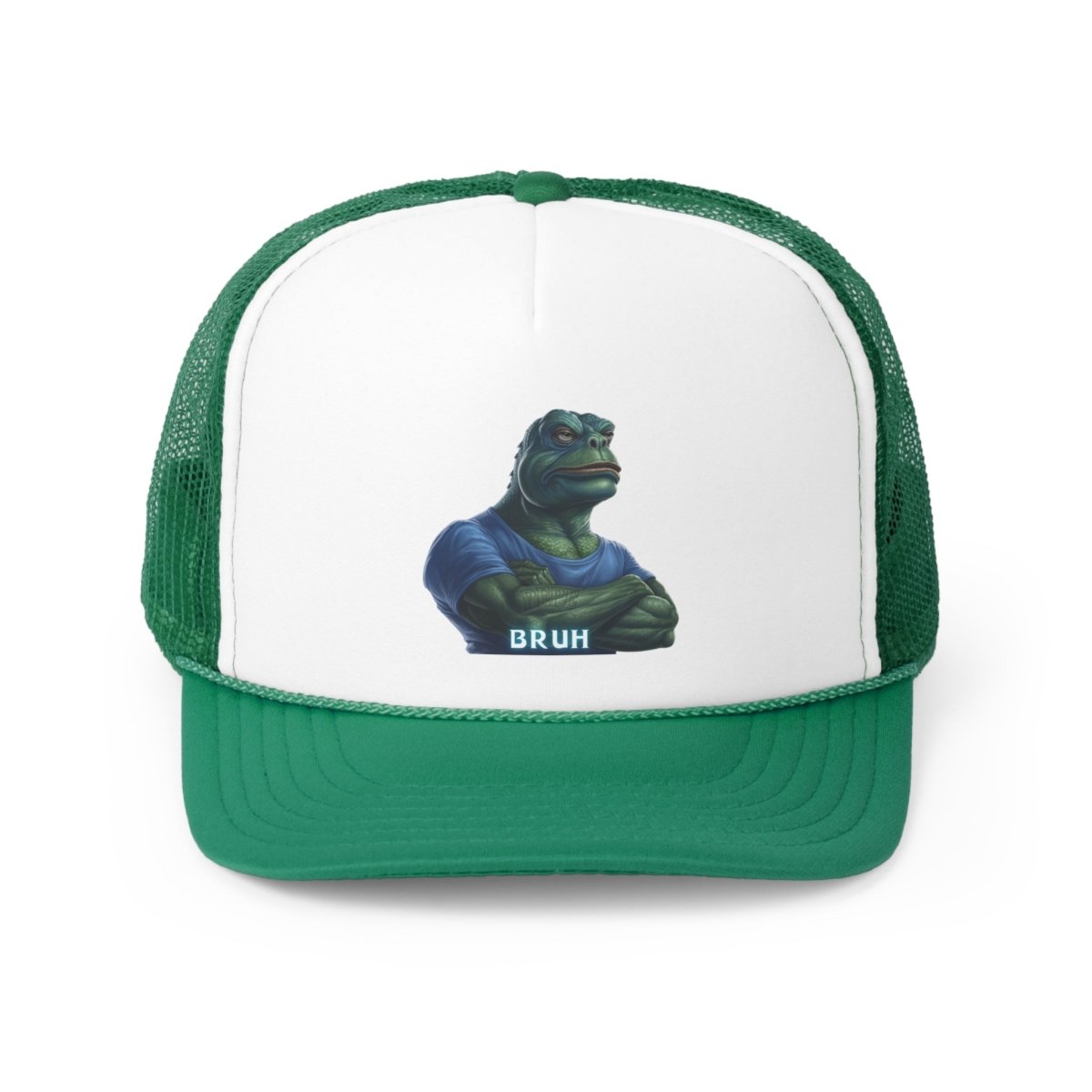 Goated Goods - Bruh Pepe - Trucker Hat - Green - One size