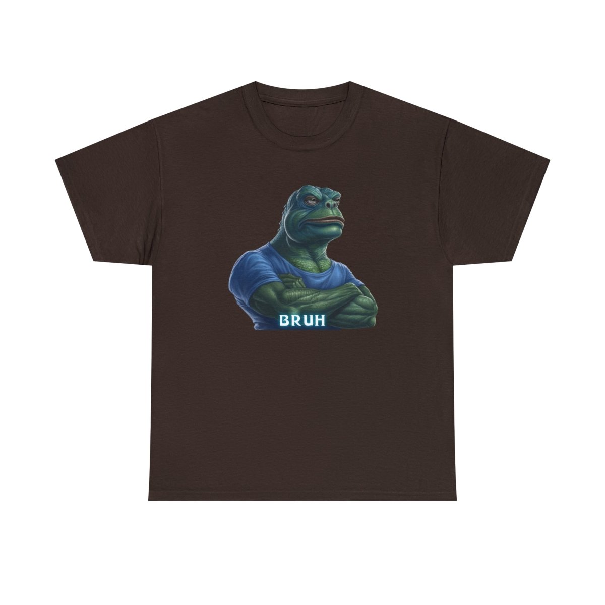 Goated Goods - Bruh Pepe - Unisex T-shirt - Dark Chocolate - S