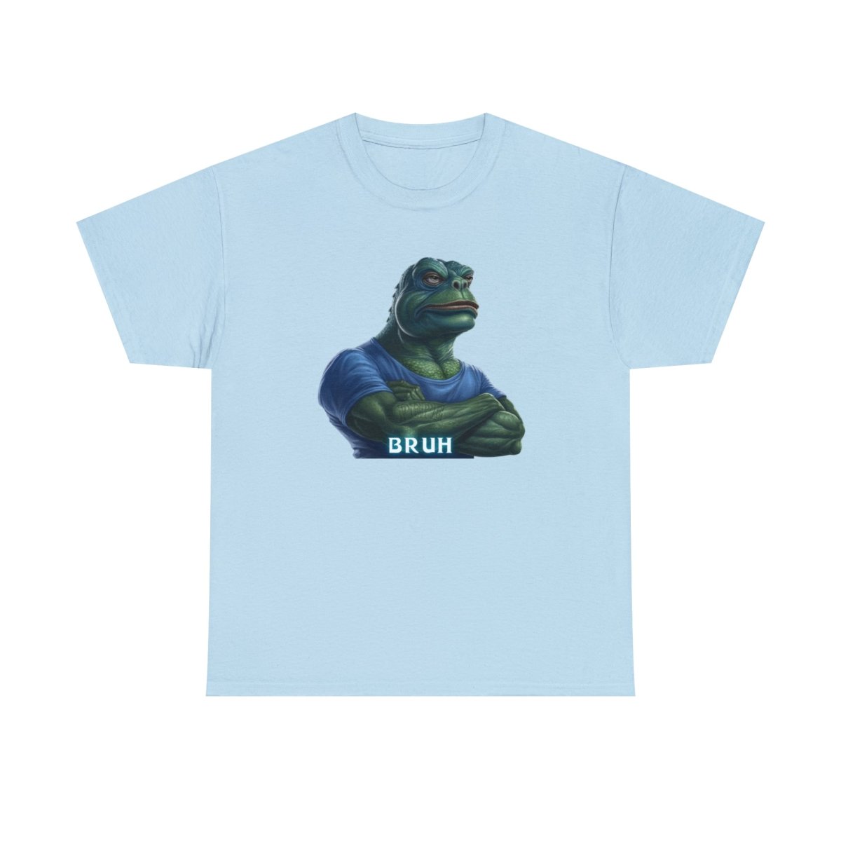 Goated Goods - Bruh Pepe - Unisex T-shirt - Light Blue - S