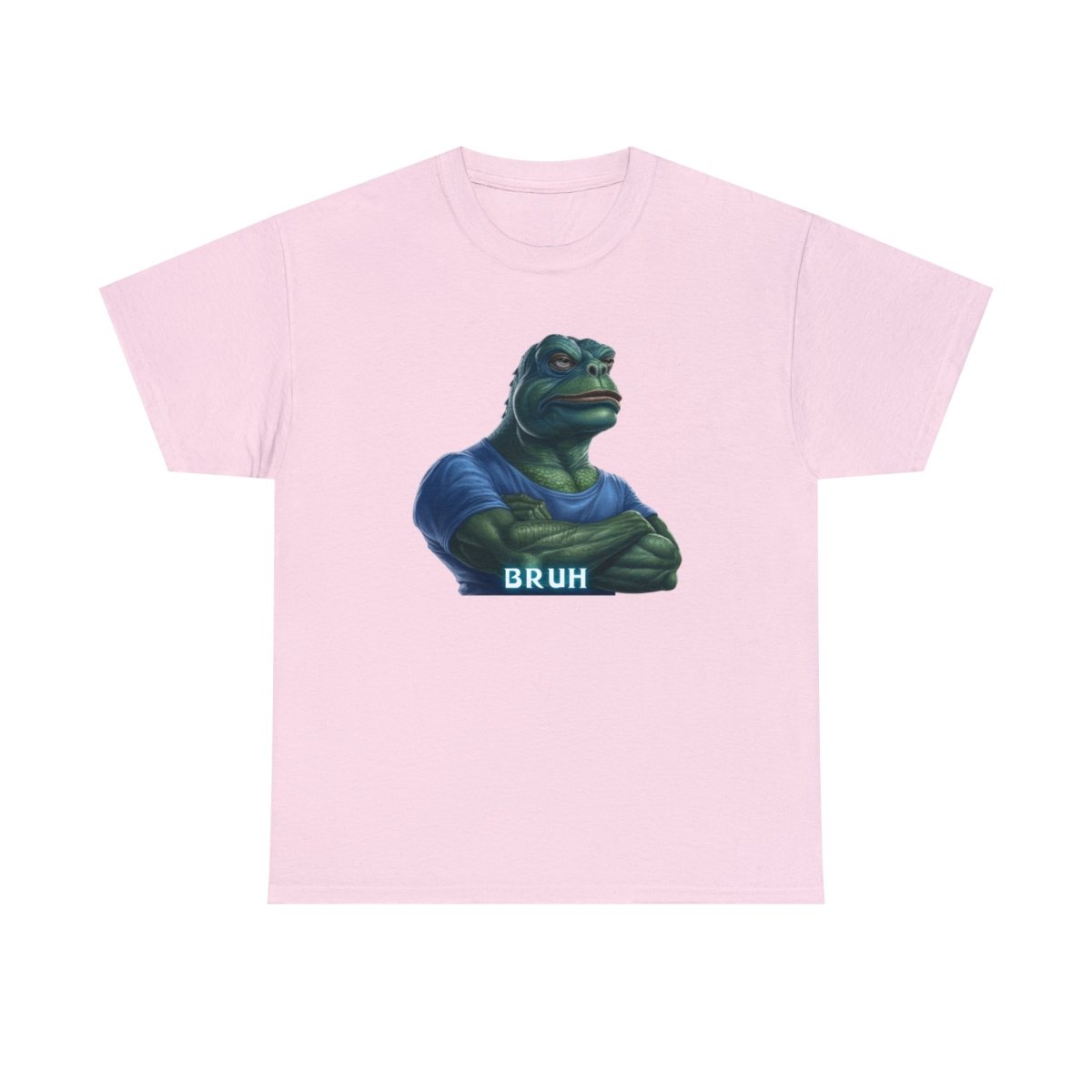 Goated Goods - Bruh Pepe - Unisex T-shirt - Light Pink - S