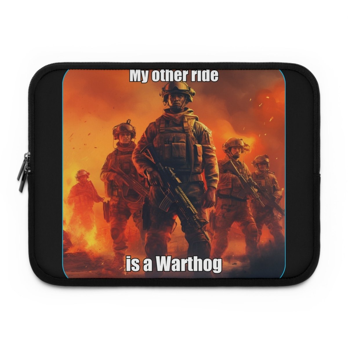 Goated Goods - Call of Duty - My other ride is a Warthog - Laptop Sleeve - Black - 15"