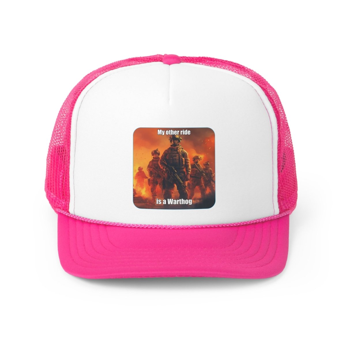 Goated Goods - Call of Duty - My other ride is a Warthog - Trucker Hat - Pink - One size