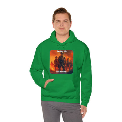 Goated Goods - Call of Duty - My other ride is a Warthog - Unisex Hoodie - Irish Green - S