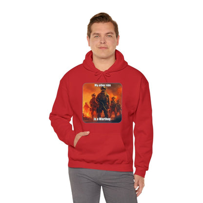 Goated Goods - Call of Duty - My other ride is a Warthog - Unisex Hoodie - Red - S