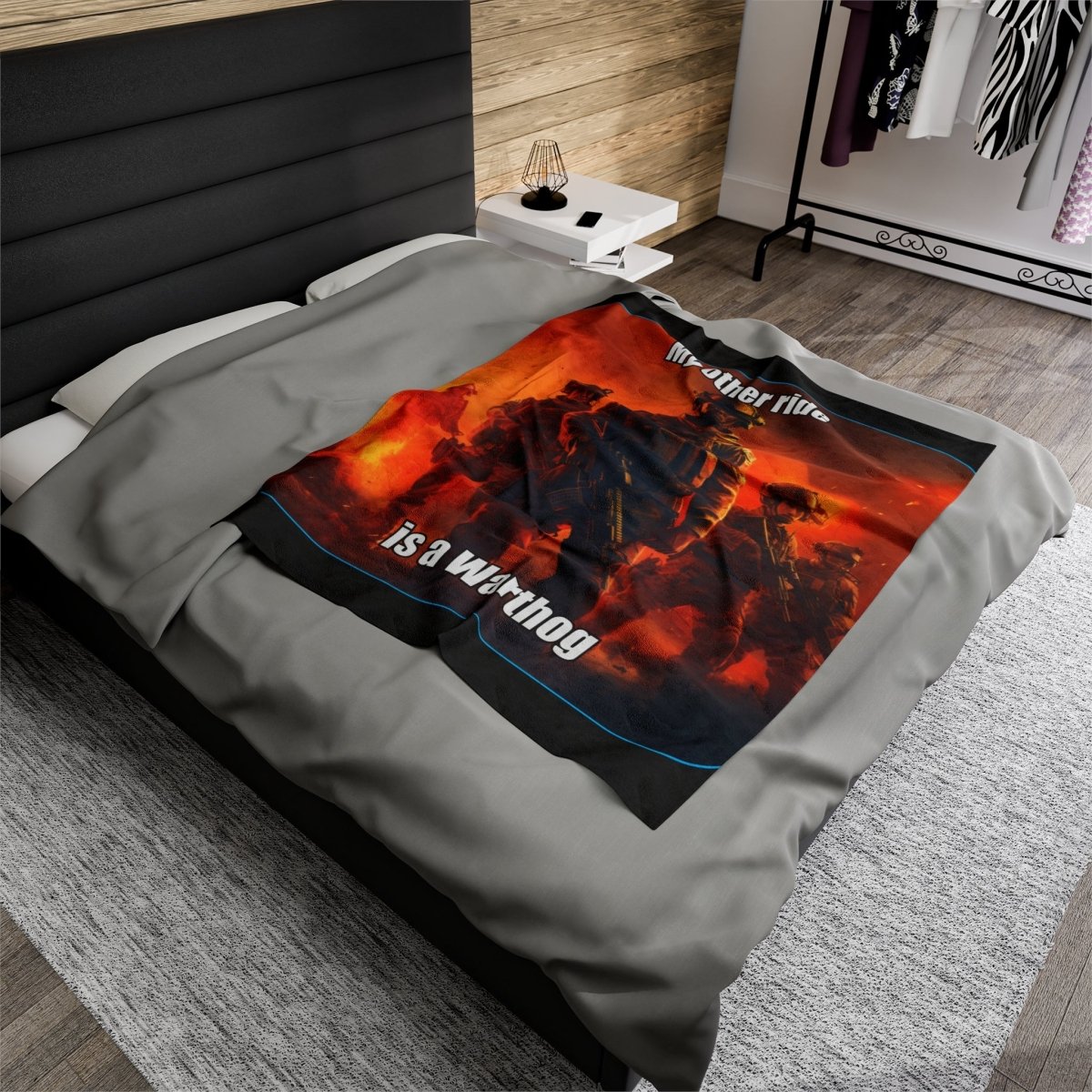 Goated Goods - Call of Duty - My other ride is a Warthog - Velveteen Plush Blanket - 50" × 60" -