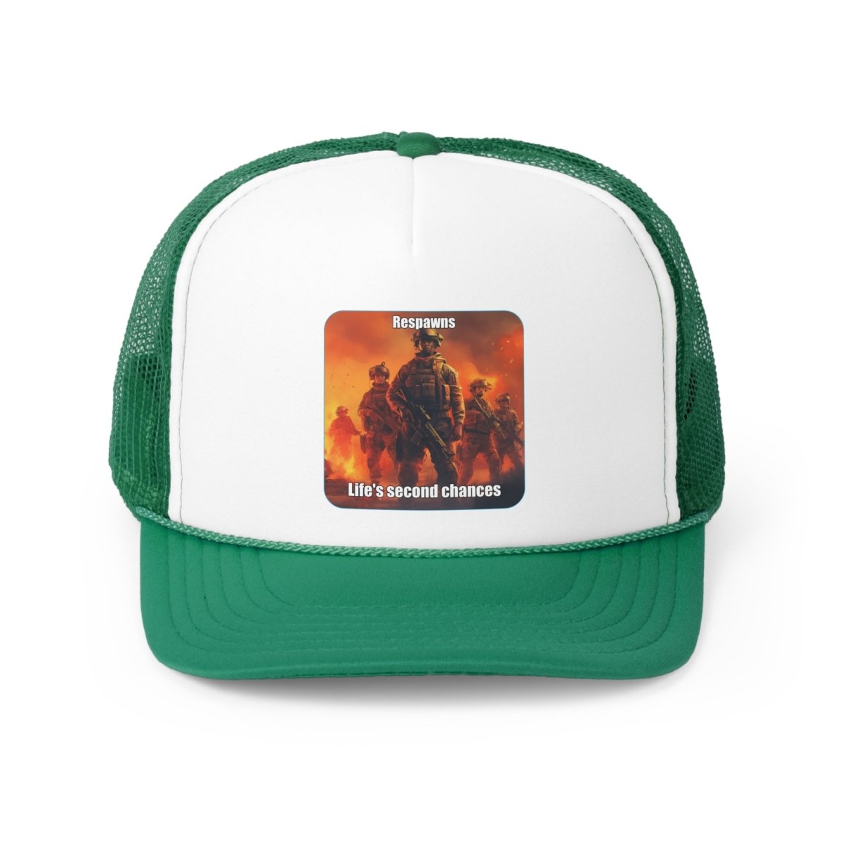 Goated Goods - Call of Duty - Respawns are life's second chances - Trucker Hat - Green - One size