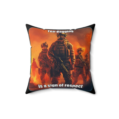 Goated Goods - Call of Duty - Tea-Bagging is a sign of respect - Square Pillow - 16" × 16" -