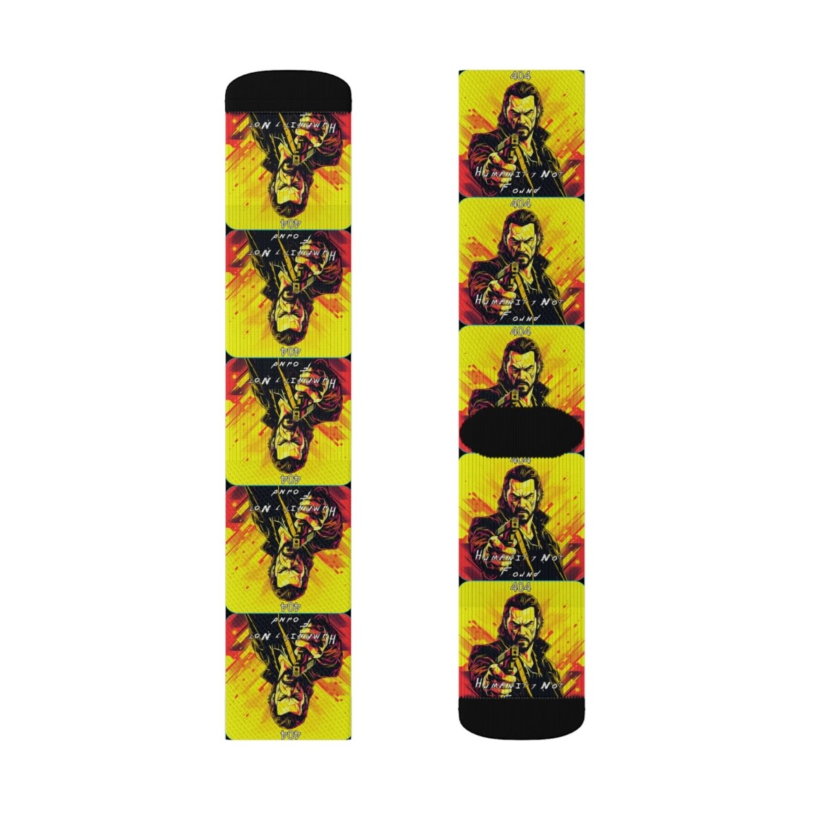 Goated Goods - Cyberpunk 2077 - 404 Humanity Not Found - Socks - M -