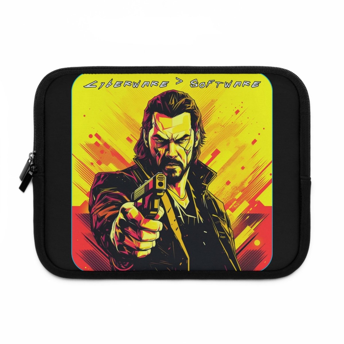 Goated Goods - Cyberpunk 2077 - Cyberware Software - Laptop Sleeve - Black - 10"