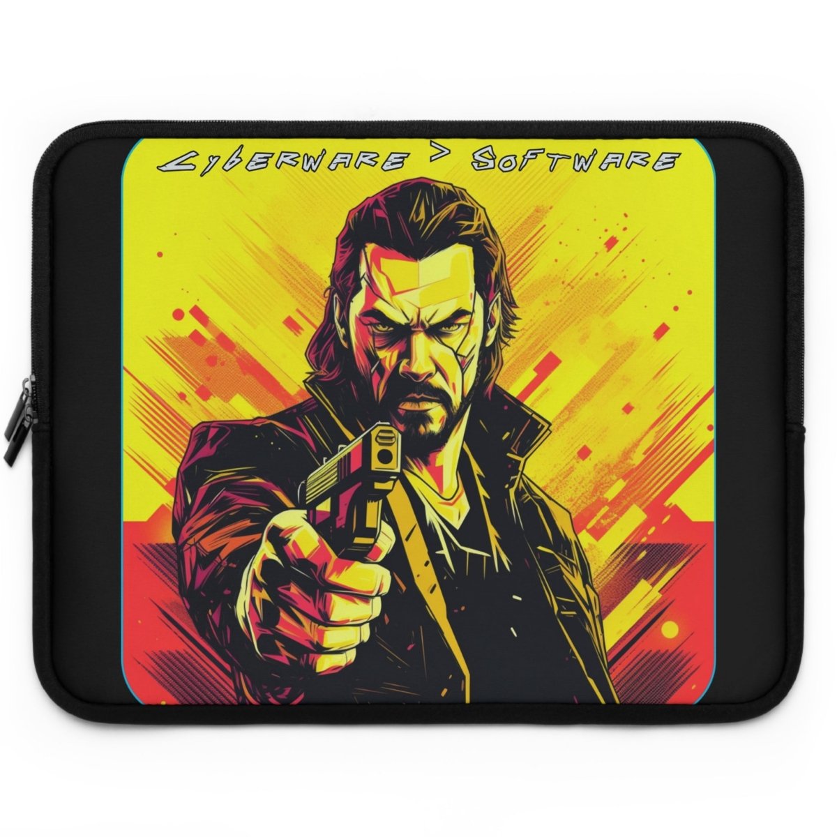 Goated Goods - Cyberpunk 2077 - Cyberware Software - Laptop Sleeve - Black - 17"