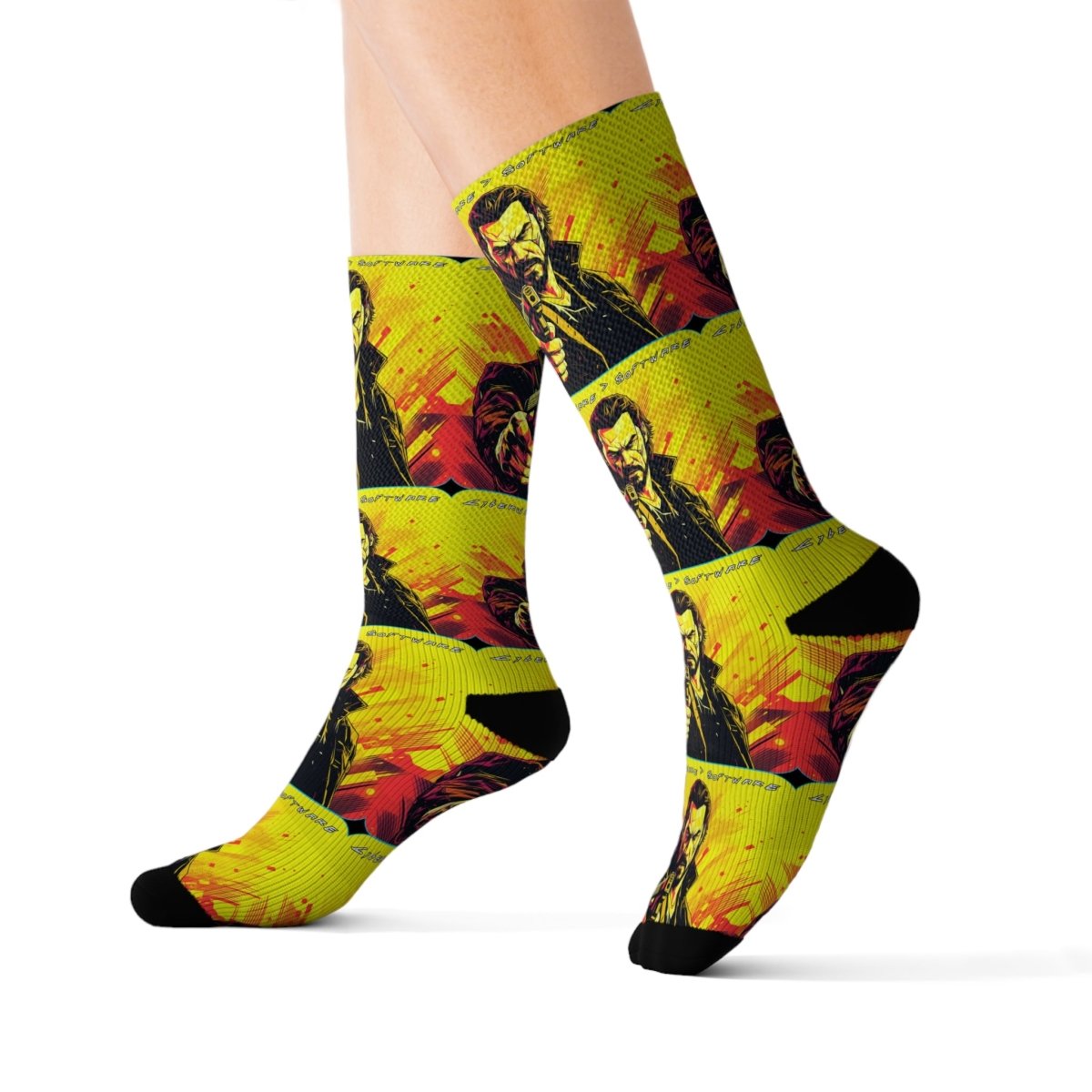 Goated Goods - Cyberpunk 2077 - Cyberware Software - Socks - S -