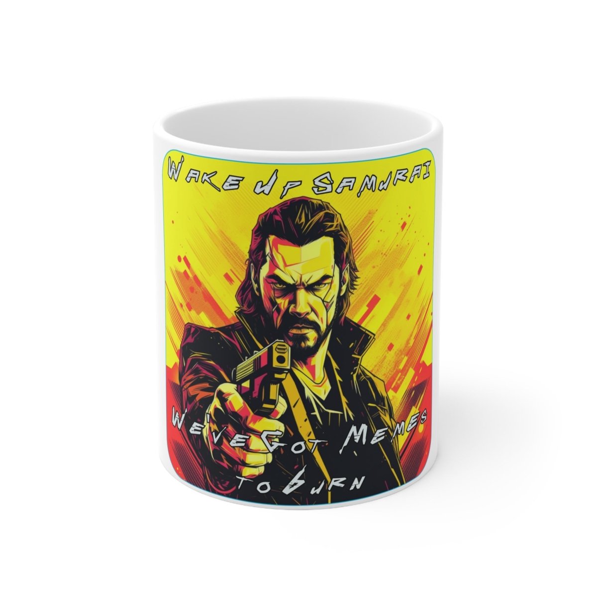 Goated Goods - Cyberpunk 2077 - Wake Up, Samurai - Coffee Mug - 11oz -