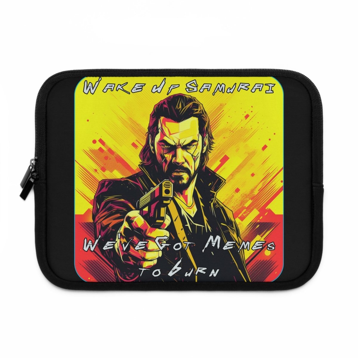 Goated Goods - Cyberpunk 2077 - Wake Up, Samurai - Laptop Sleeve - Black - 10"