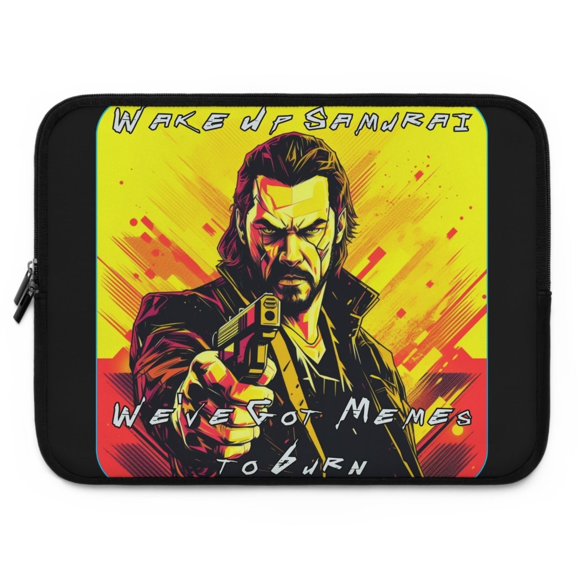 Goated Goods - Cyberpunk 2077 - Wake Up, Samurai - Laptop Sleeve - Black - 15"