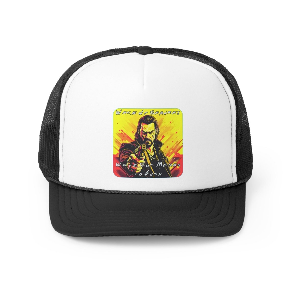 Goated Goods - Cyberpunk 2077 - Wake Up, Samurai - Trucker Hat - Black - One size