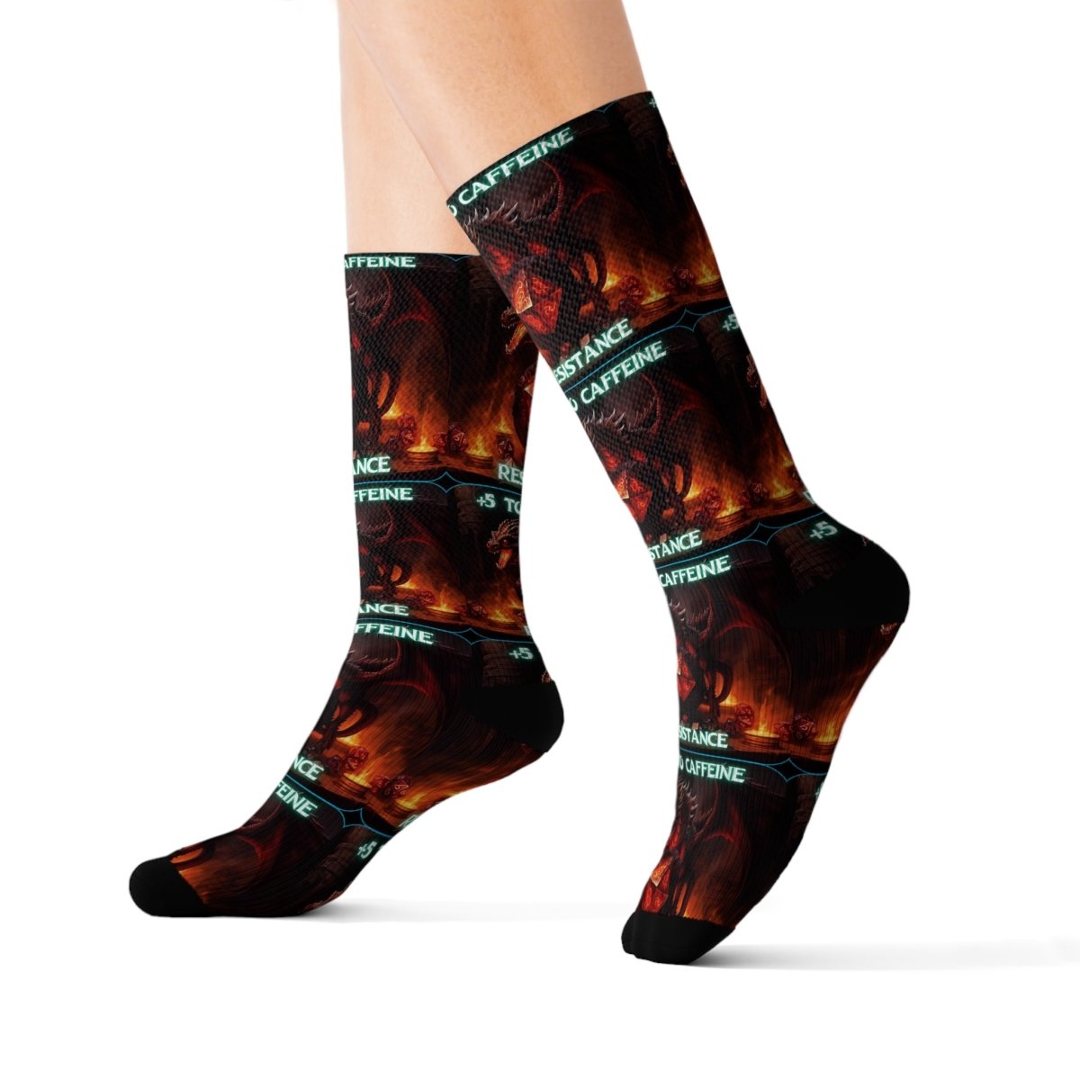 Goated Goods - D&D - +5 to Caffeine Resistance - Socks - S -