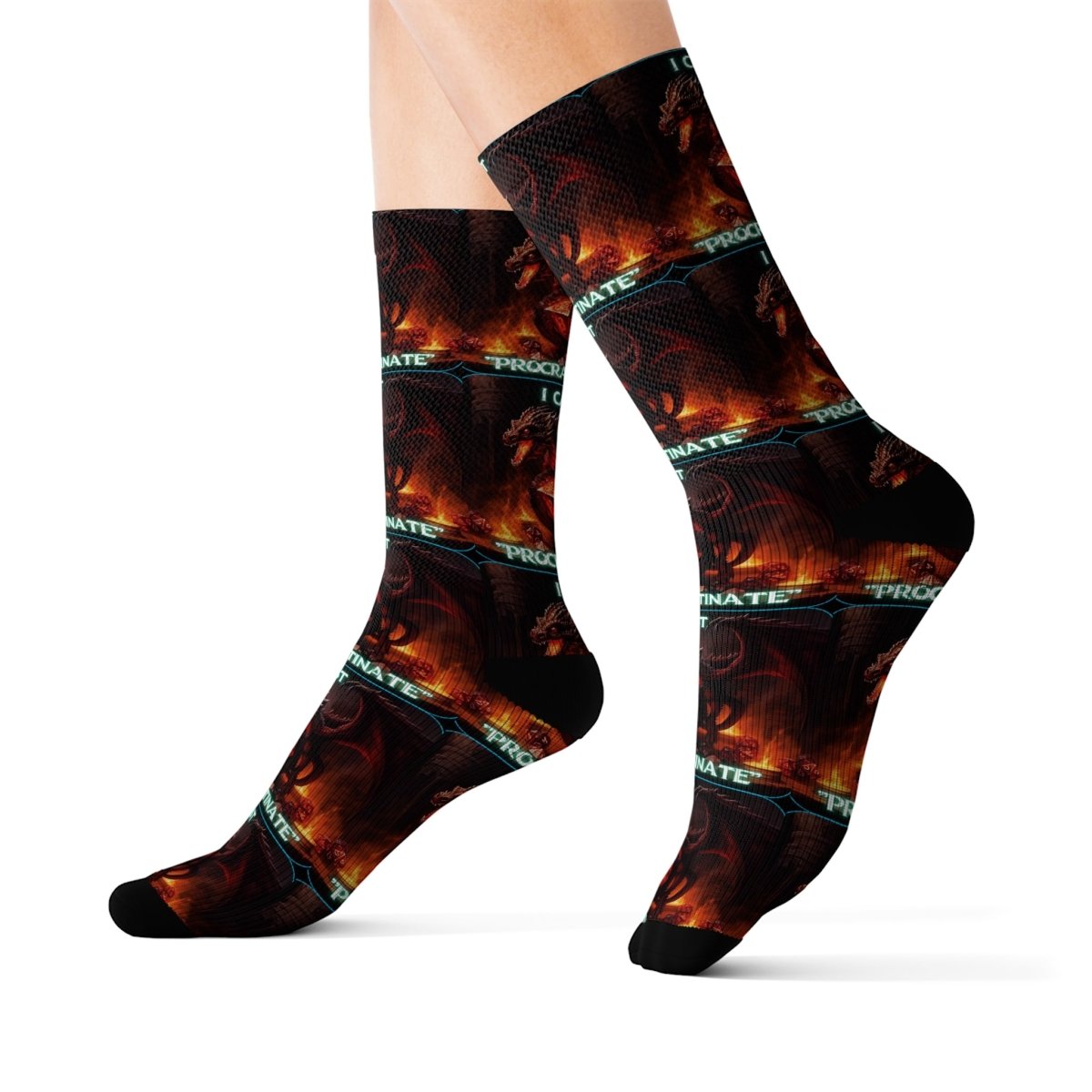 Goated Goods - D&D - I Cast Procrastinate - Socks - L -