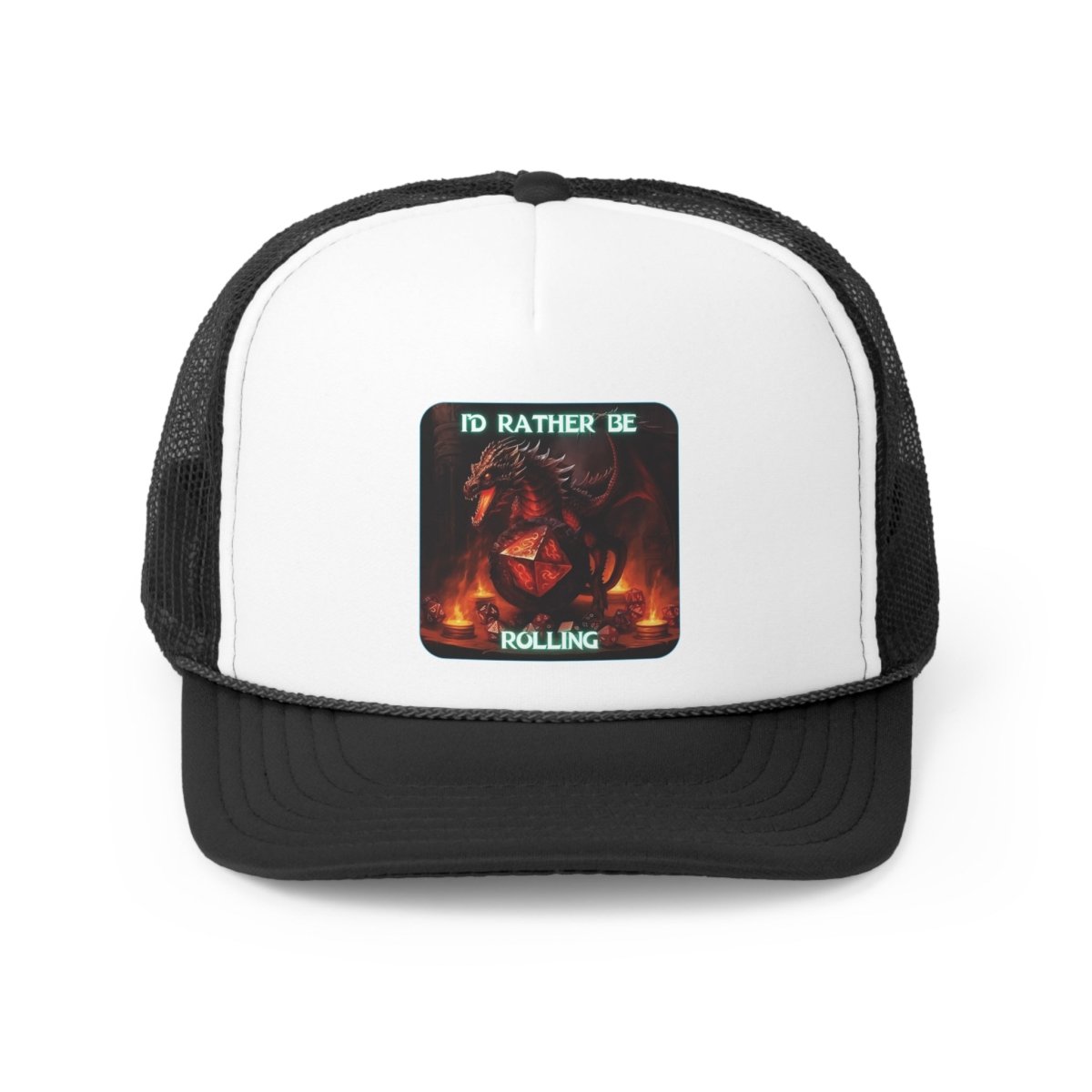 Goated Goods - D&D - I'd Rather Be Rolling - Trucker Hat - Black - One size