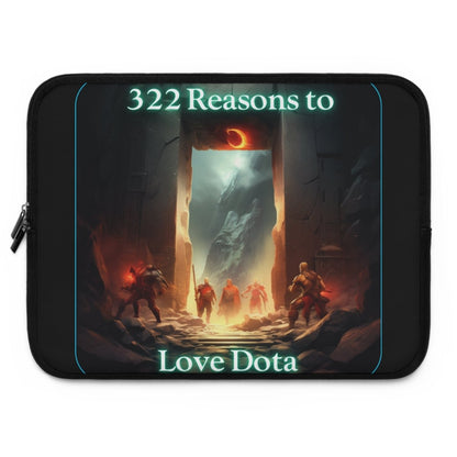 Goated Goods - Dota - 322 Reasons to Love Dota - Laptop Sleeve - Black - 17"