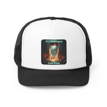 Goated Goods - Dota - 322 Reasons to Love Dota - Trucker Hat - Pink - One size