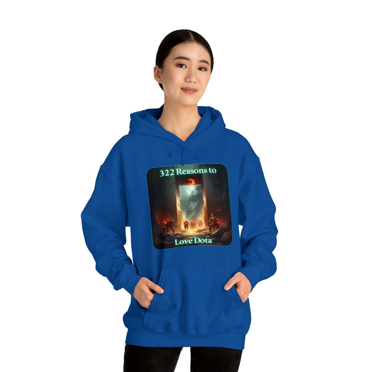 Goated Goods - Dota - 322 Reasons to Love Dota - Unisex Hoodie - Royal - S