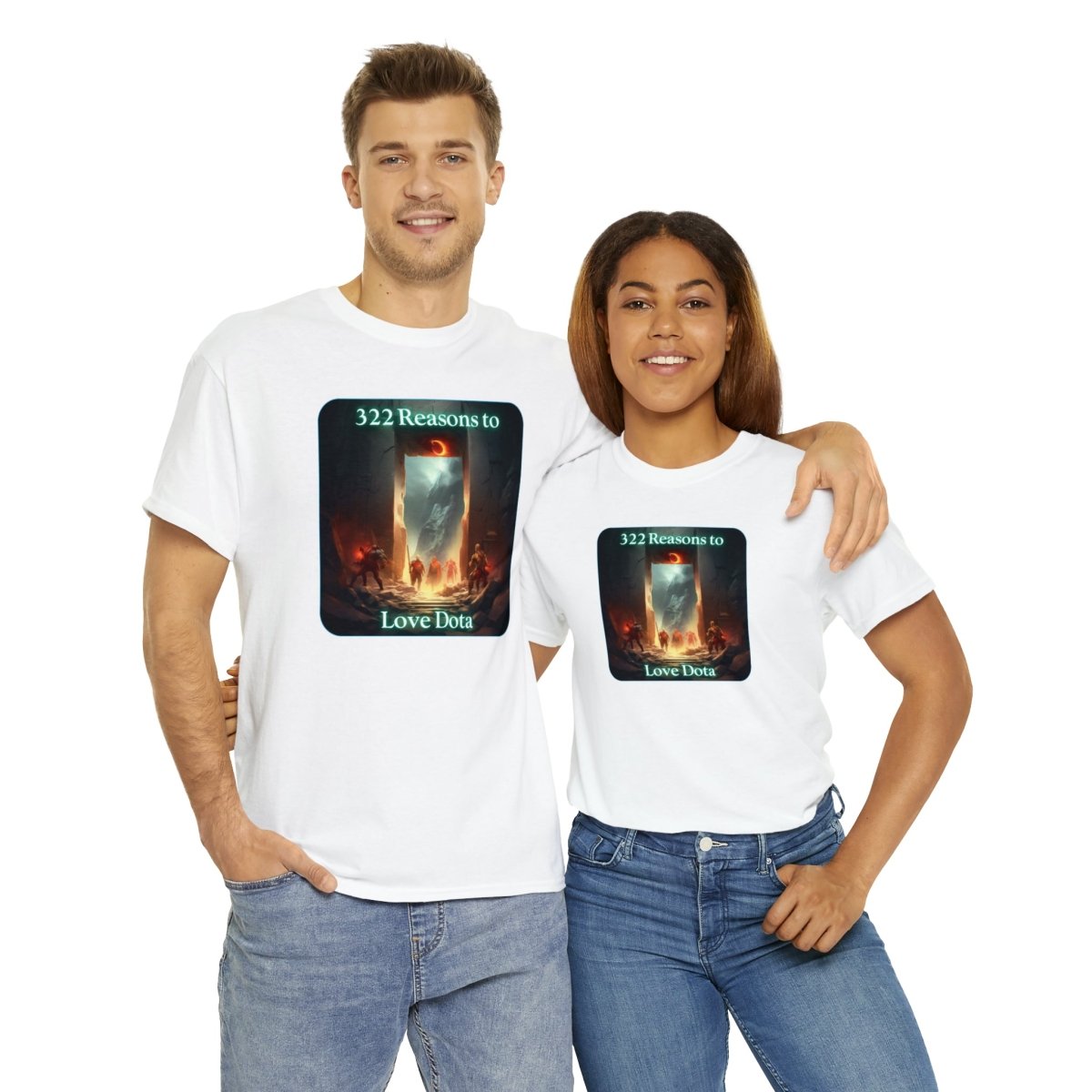 Goated Goods - Dota - 322 Reasons to Love Dota - Unisex T-shirt - White - S