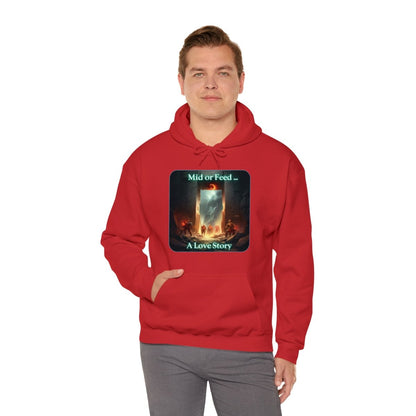 Goated Goods - Dota - Mid or Feed A Love Story - Unisex Hoodie - Red - S