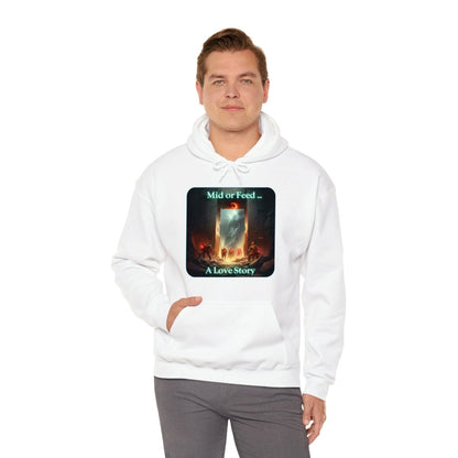 Goated Goods - Dota - Mid or Feed A Love Story - Unisex Hoodie - White - S