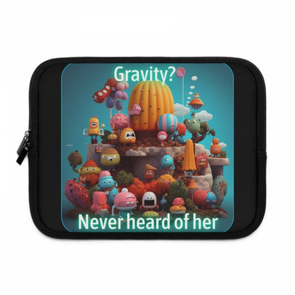 Goated Goods - Fall Guys - Gravity Never heard of her - Laptop Sleeve - Black - 10"