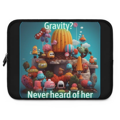 Goated Goods - Fall Guys - Gravity Never heard of her - Laptop Sleeve - Black - 15"