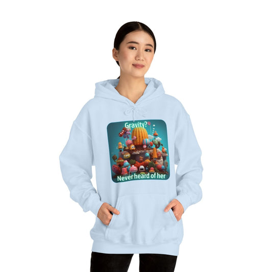 Goated Goods - Fall Guys - Gravity Never heard of her - Unisex Hoodie - Light Blue - S