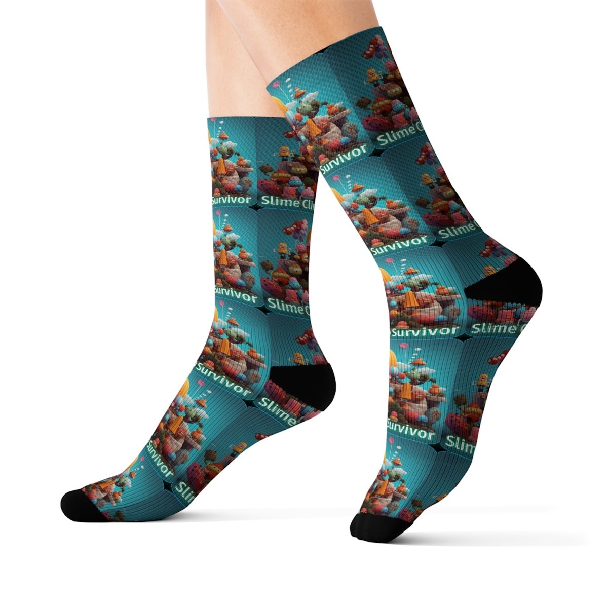 Goated Goods - Fall Guys - Slime Climb Survivor - Socks - L -